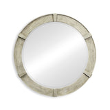 Round Mirror Rustic in Rustic Grey