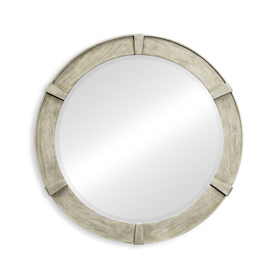 Round Mirror Rustic in Rustic Grey