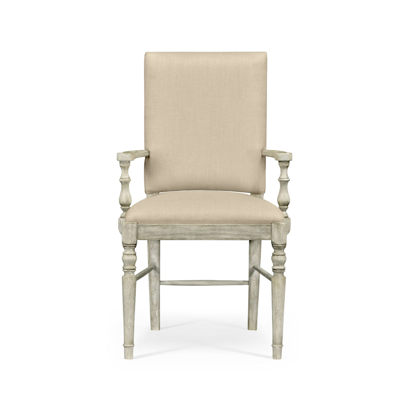 Casual Upholstered Dining Arm Chair in Mazo - Anyique Dark Grey - Jonathan Charles