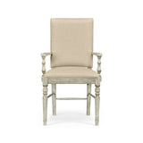 Casual Upholstered Dining Arm Chair in Mazo - Anyique Dark Grey - Jonathan Charles