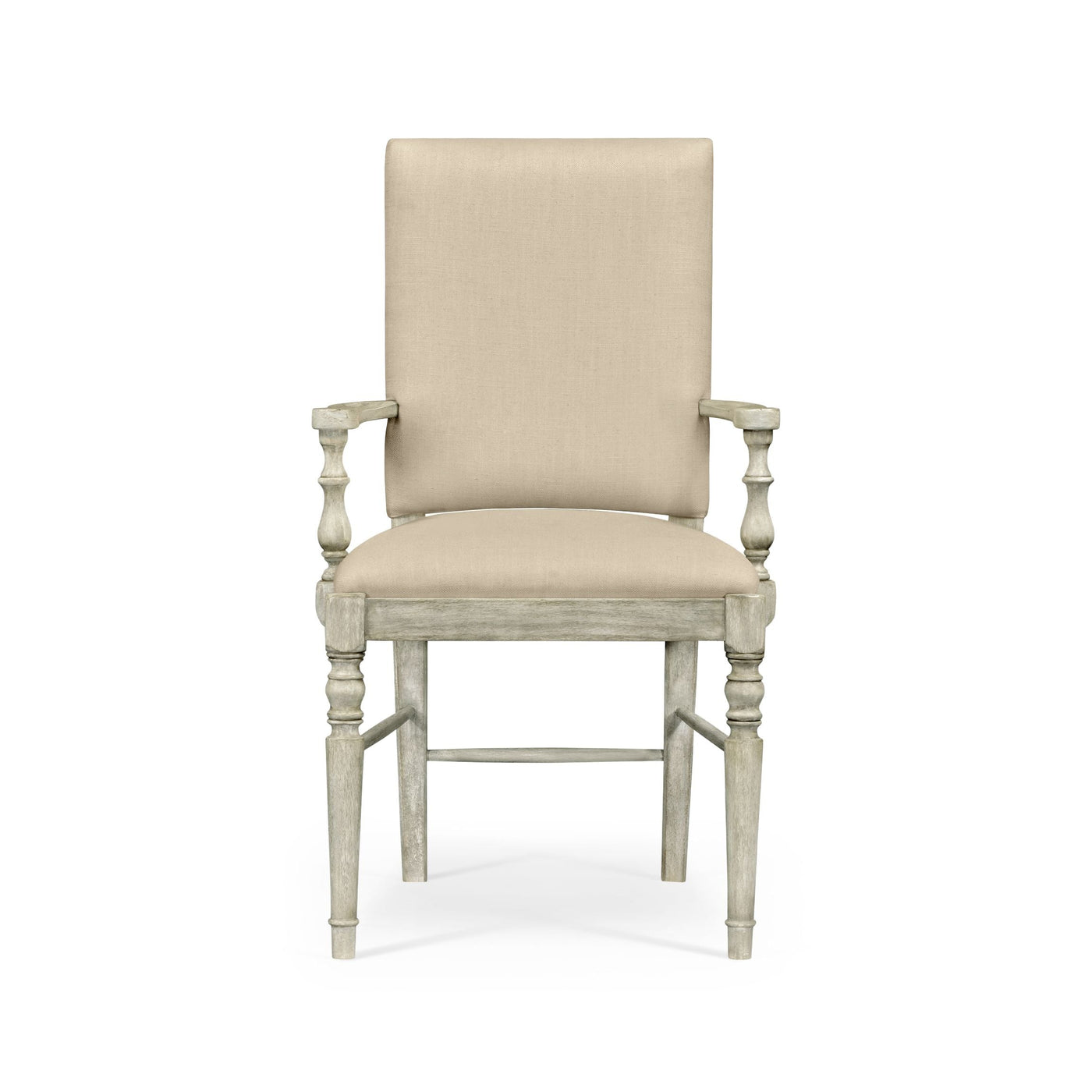 Casual Upholstered Dining Arm Chair in Mazo - Anyique Dark Grey - Jonathan Charles