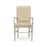 Casual Upholstered Dining Arm Chair in Mazo - Anyique Dark Grey - Jonathan Charles