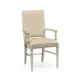 Casual Upholstered Dining Arm Chair in Mazo - Anyique Dark Grey - Jonathan Charles