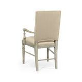 Casual Upholstered Dining Arm Chair in Mazo - Anyique Dark Grey - Jonathan Charles
