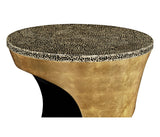 Emperor Gold Round Cut-Out Lamp Table