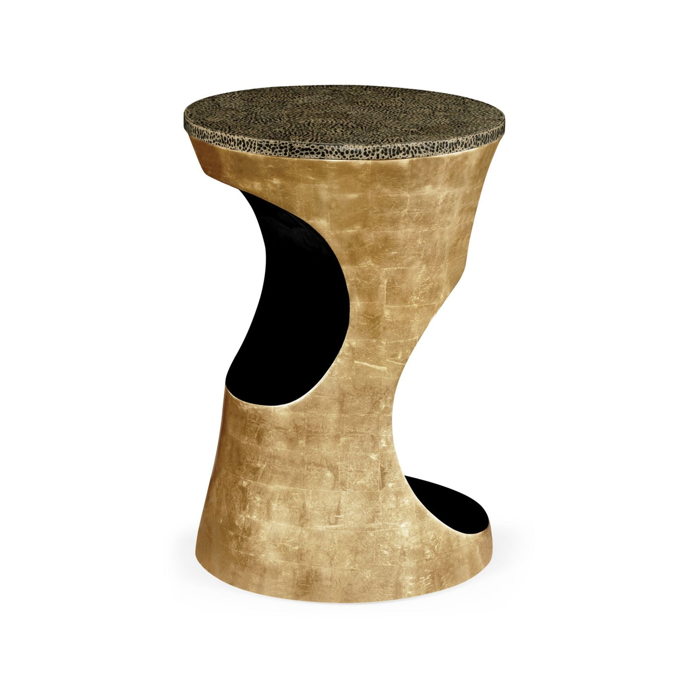 Emperor Gold Round Cut-Out Lamp Table