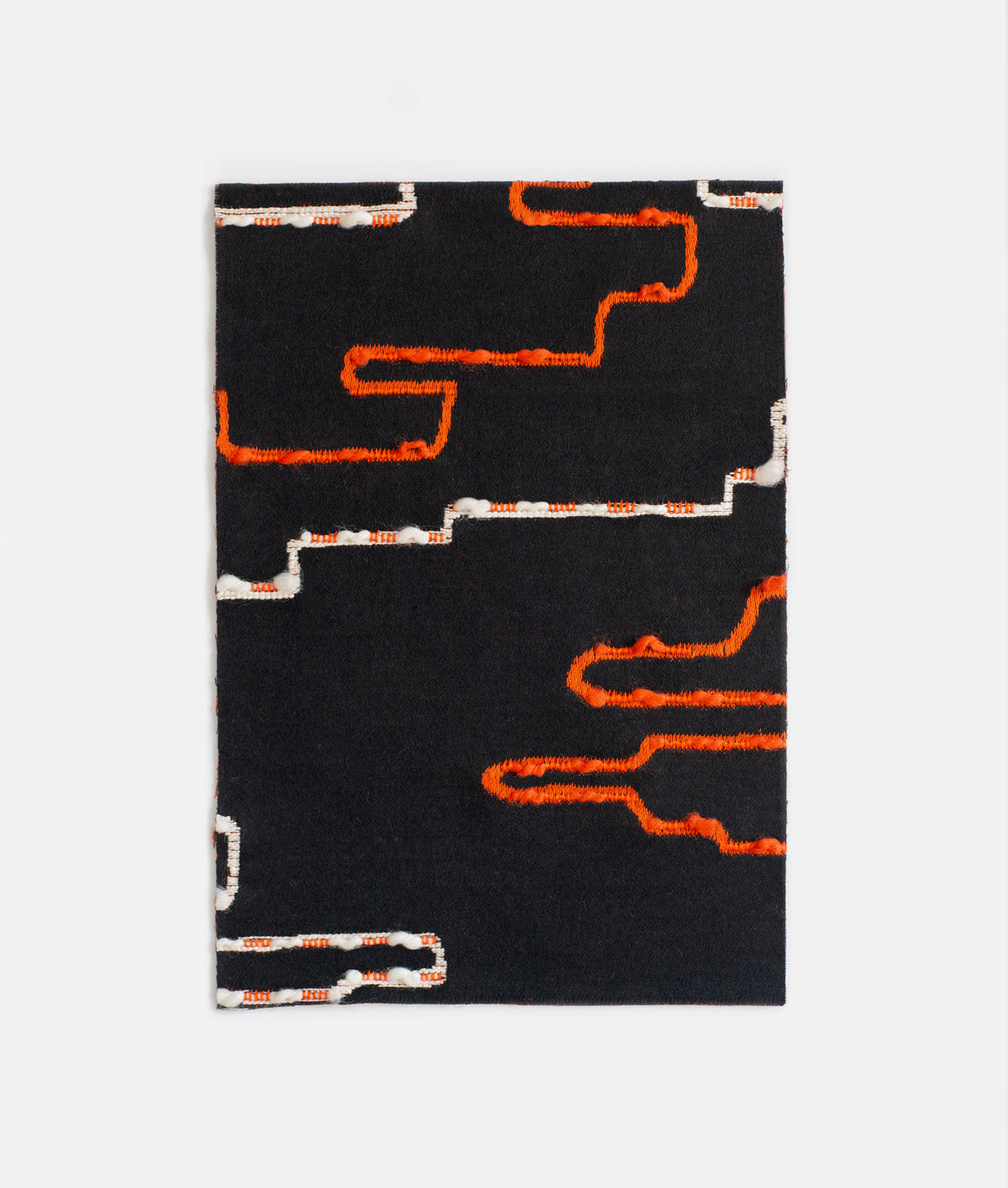 En Route Black, white and orange (1) — Dedar tyg