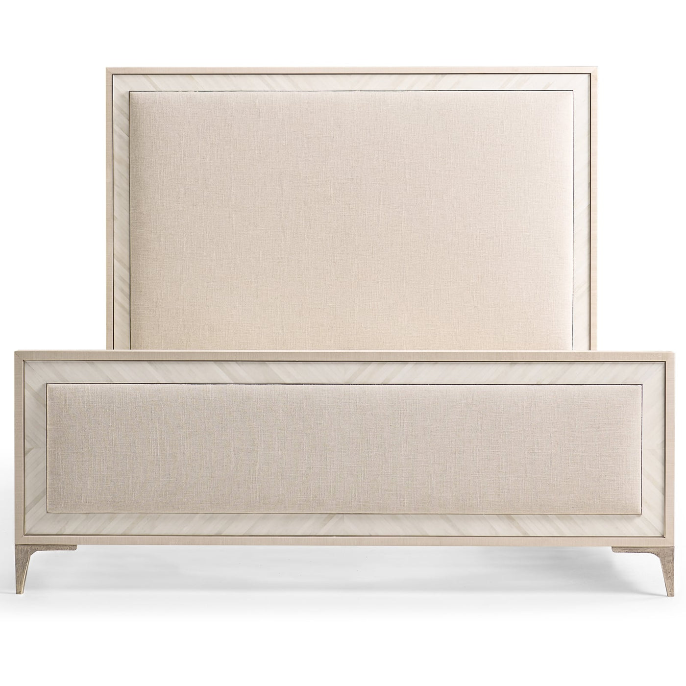 Tideline Bone & Linen Upholstered UK Super King Bed - Jonathan Charles