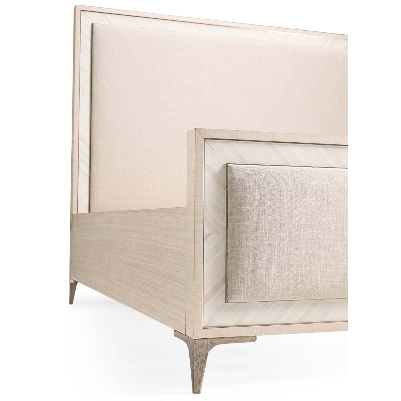 Tideline Bone & Linen Upholstered UK Super King Bed - Jonathan Charles