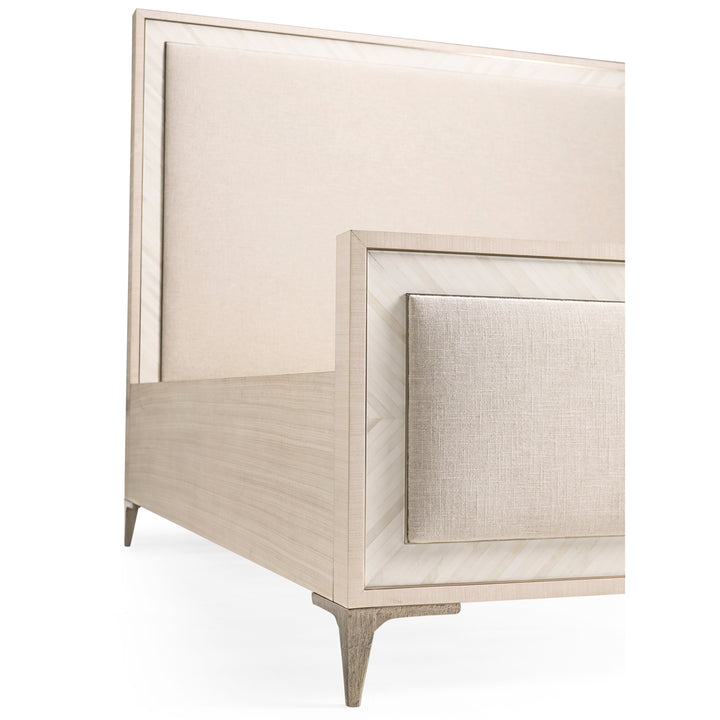Tideline Bone & Linen Upholstered UK Super King Bed - Jonathan Charles