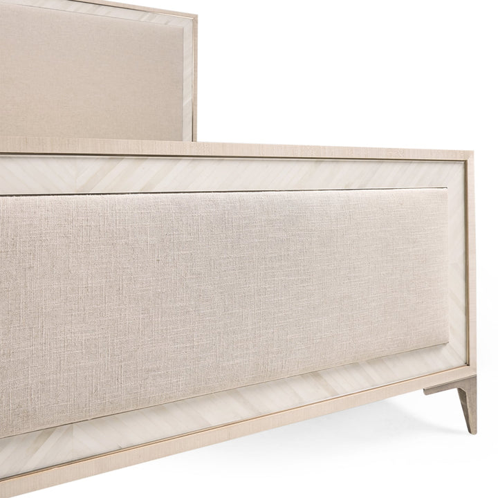 Tideline Bone & Linen Upholstered UK Super King Bed - Jonathan Charles