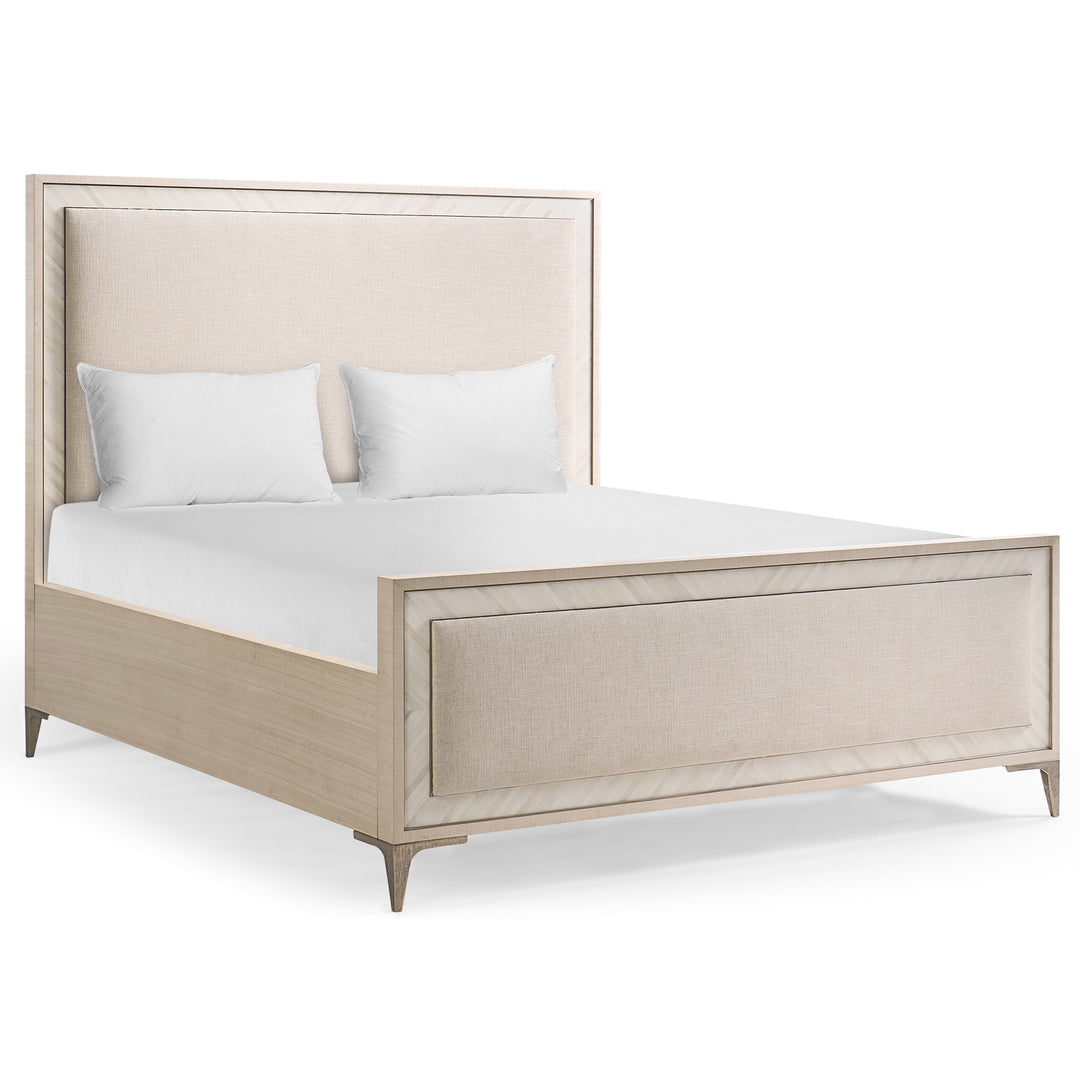 Tideline Bone & Linen Upholstered UK Super King Bed - Jonathan Charles