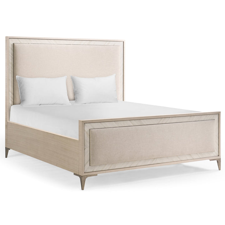 Tideline Bone & Linen Upholstered UK Super King Bed - Jonathan Charles