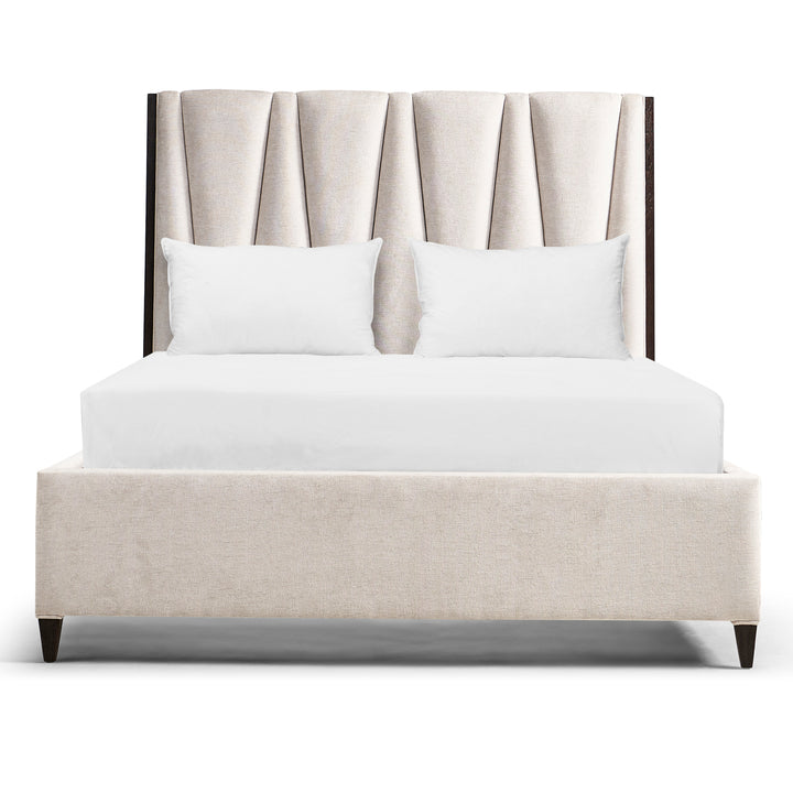 Geometric King Upholstered Bed - Jonathan Charles