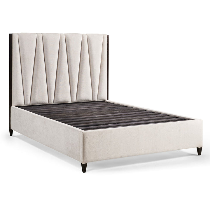 Geometric King Upholstered Bed - Jonathan Charles