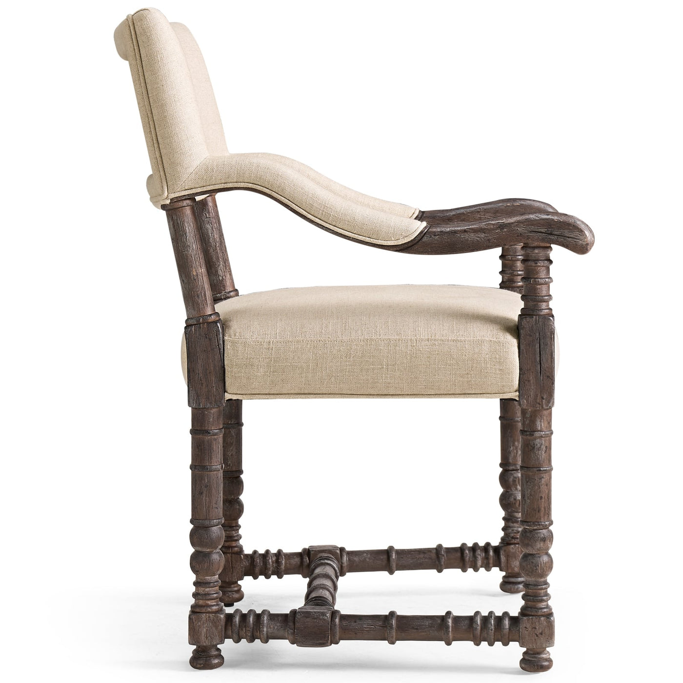 Caldera Oscura Upholstered Arm Chair - Jonathan Charles