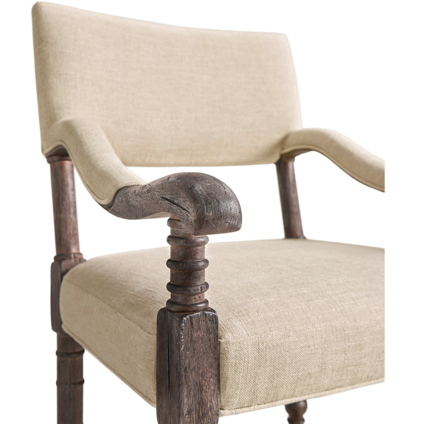 Caldera Oscura Upholstered Arm Chair - Jonathan Charles