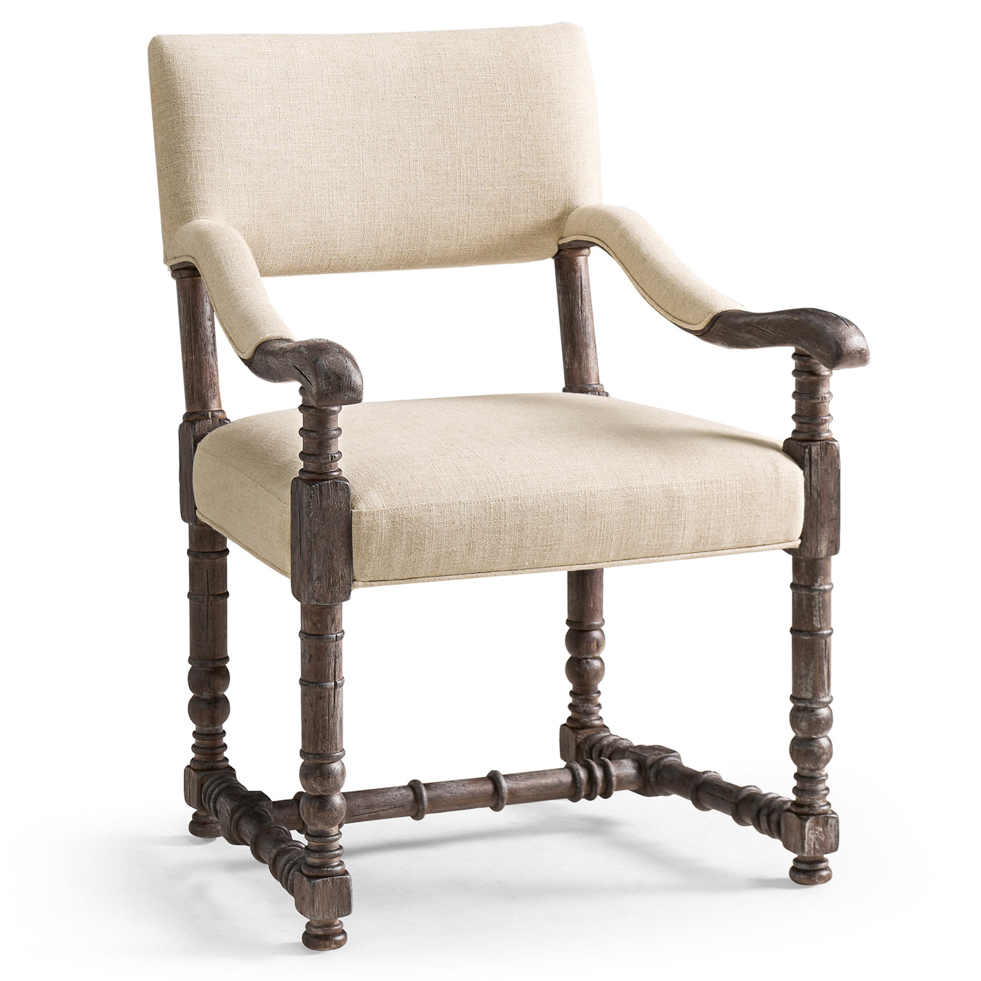 Caldera Oscura Upholstered Arm Chair - Jonathan Charles