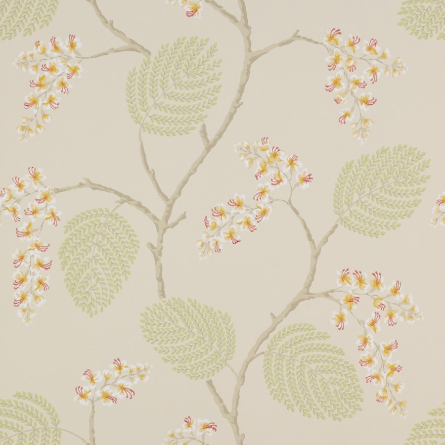 Atwood Coral Green — Colefax & Fowler tapetprov