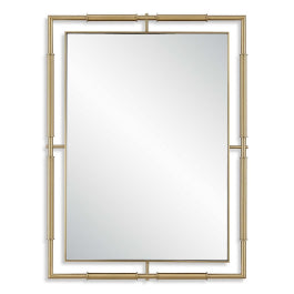 It's All Connected Rectangle Brass Mirror - undefined