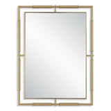 It's All Connected Rectangle Brass Mirror - undefined