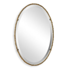 Twisted Branch Oval Mirror - undefined