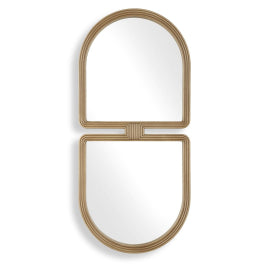Jacques Art Deco Gold Mirror - undefined