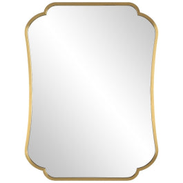 Athena Brushed Brass Mirror - undefined