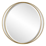 Rhodes Gold Round Mirror - undefined