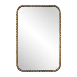 A Little Knotty Bronze Vanity Mirror - undefined