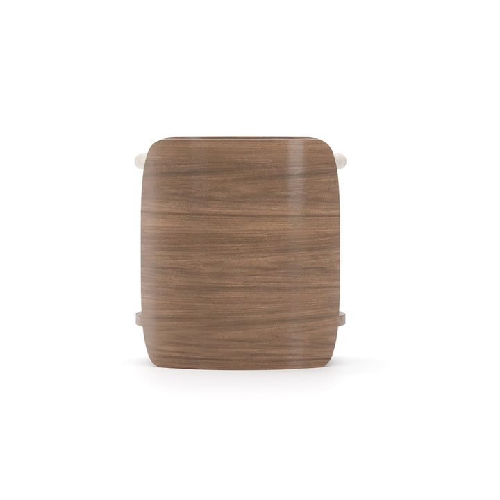 Fleur Side Table With Wood Shelf