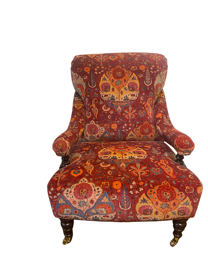 Bentley Fåtölj i Darya Velours Grenat