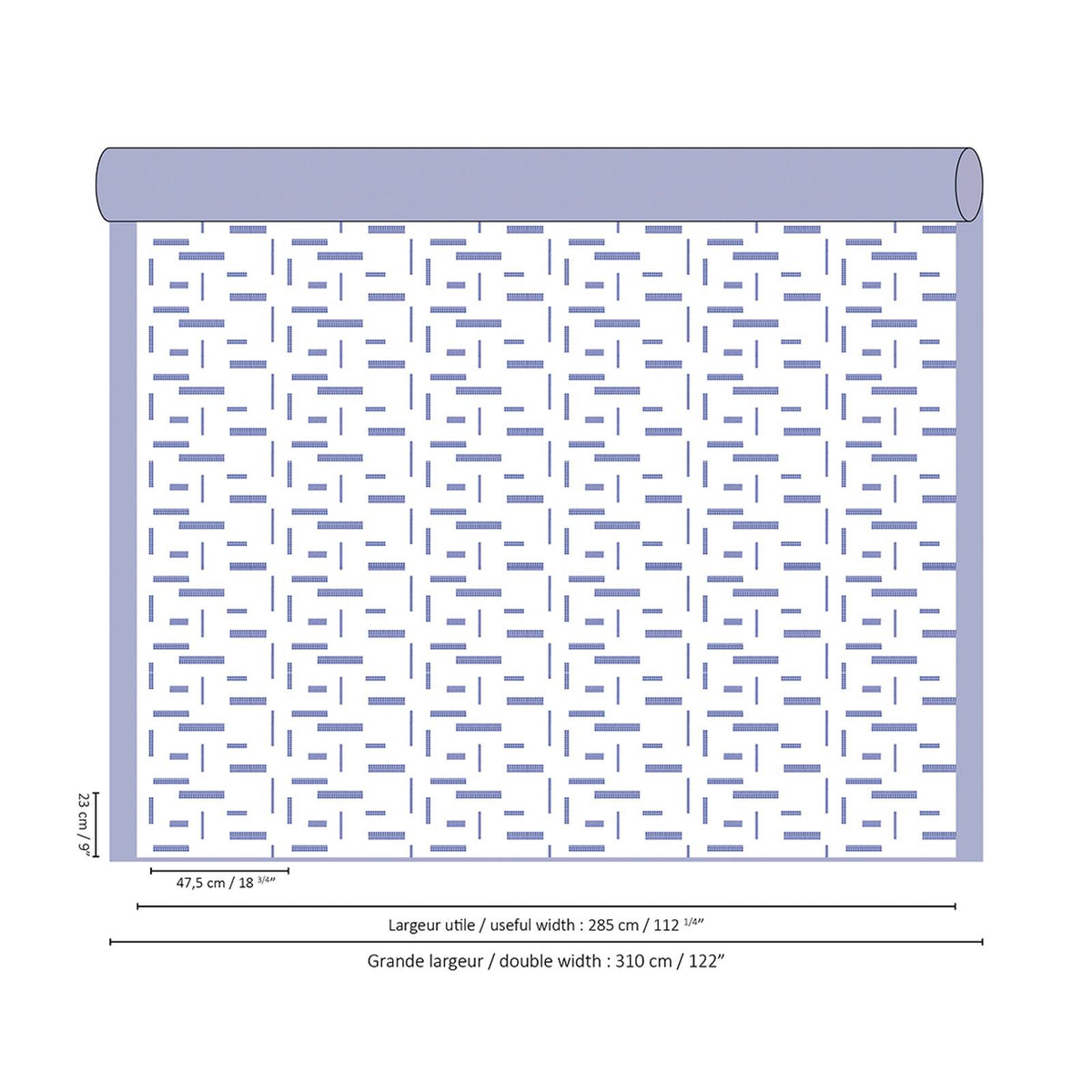 Lazuli 65 — Nobilis fabric, room setting