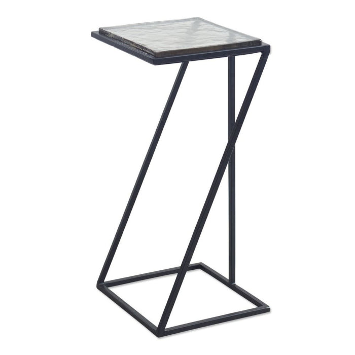 Chamber Square Side Table in Black - Keiichi