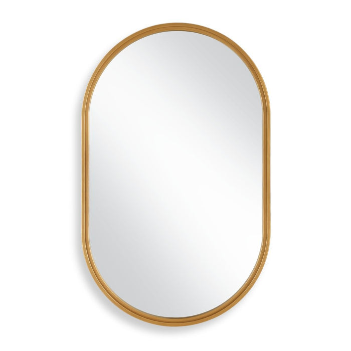 Brushed Gold Pill Mirror - Keiichi
