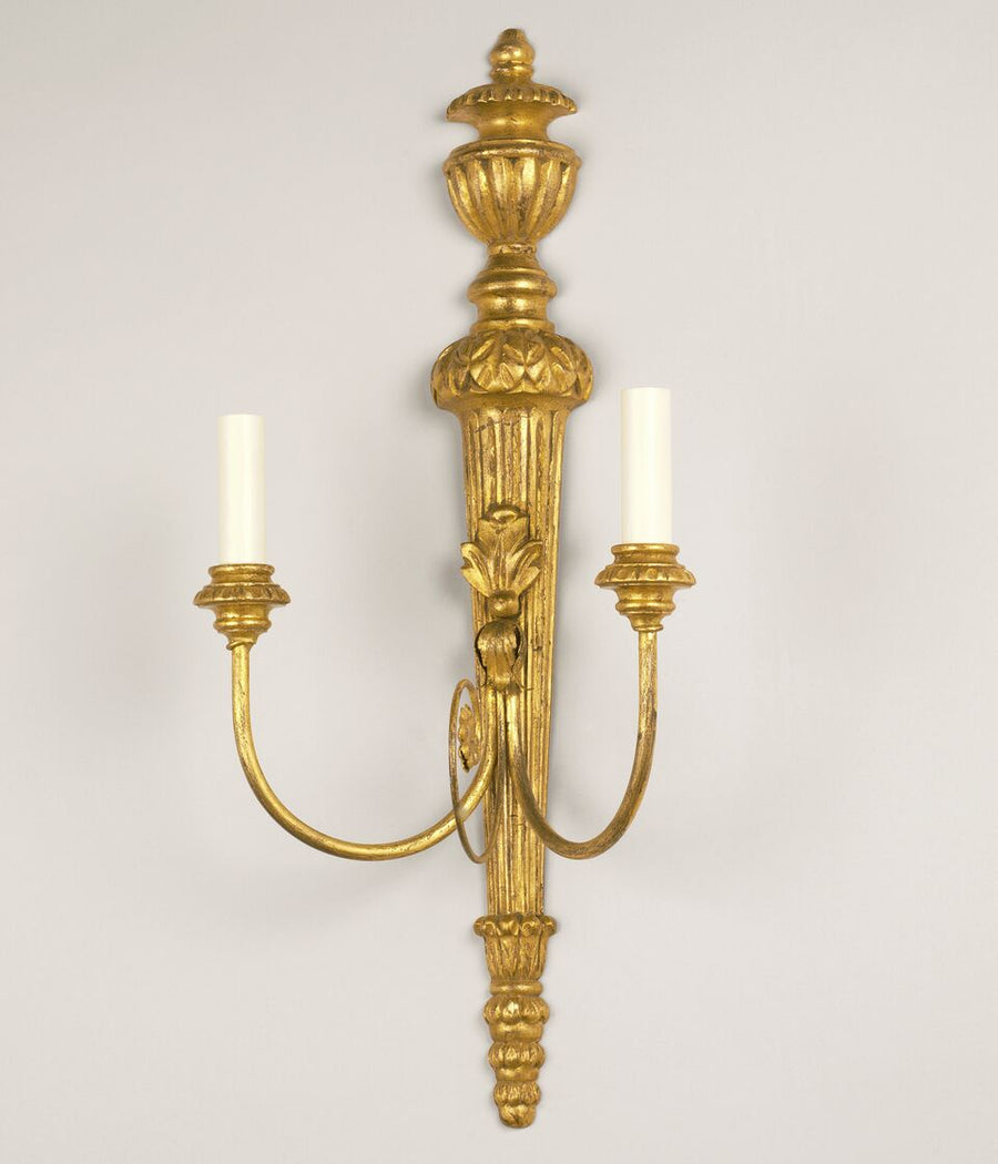 Saltram Giltwood Vägglampa