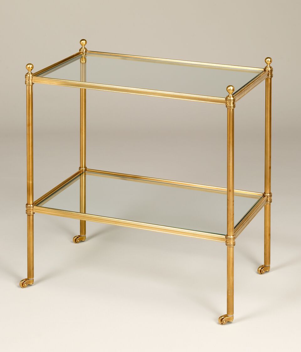 Portman etagär – Glass & Brass