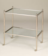 Portman etagär – Glass & Nickel