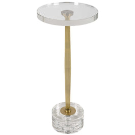 Groove Crystal Glass Drink Table - undefined