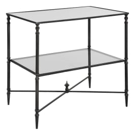 Henzler Mirrored Steel Lamp Table - undefined