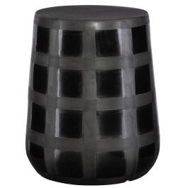 Patchwork Gridded svart Garden pall