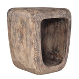 Loophole Side Table in Bleached Wash - undefined