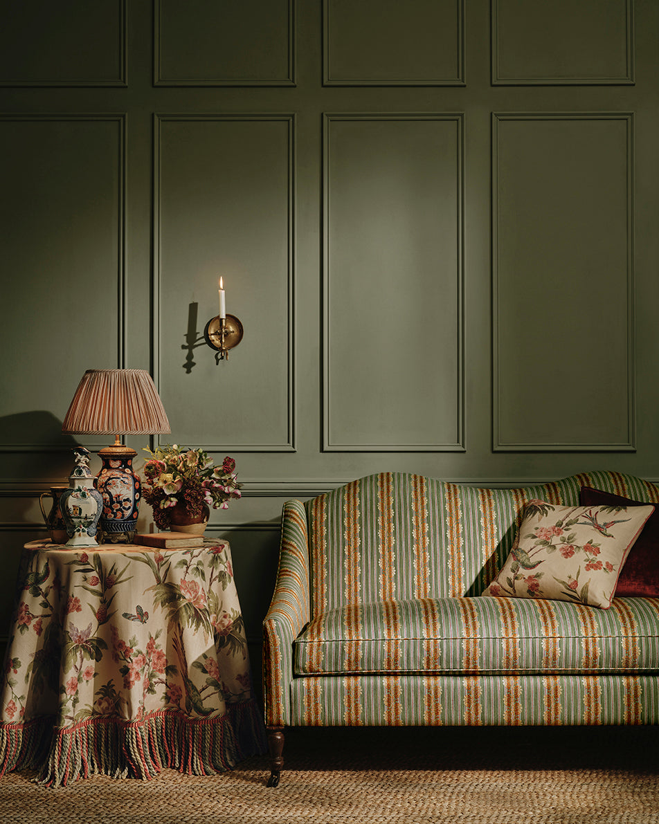 Silvano Stripe miljöbild — Colefax & Fowler tyg