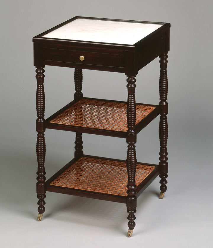 French Cane Etagere
