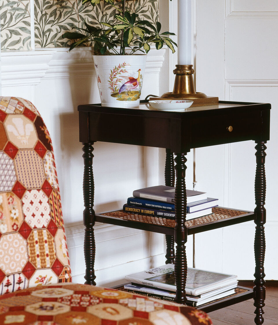 French Cane Etagere