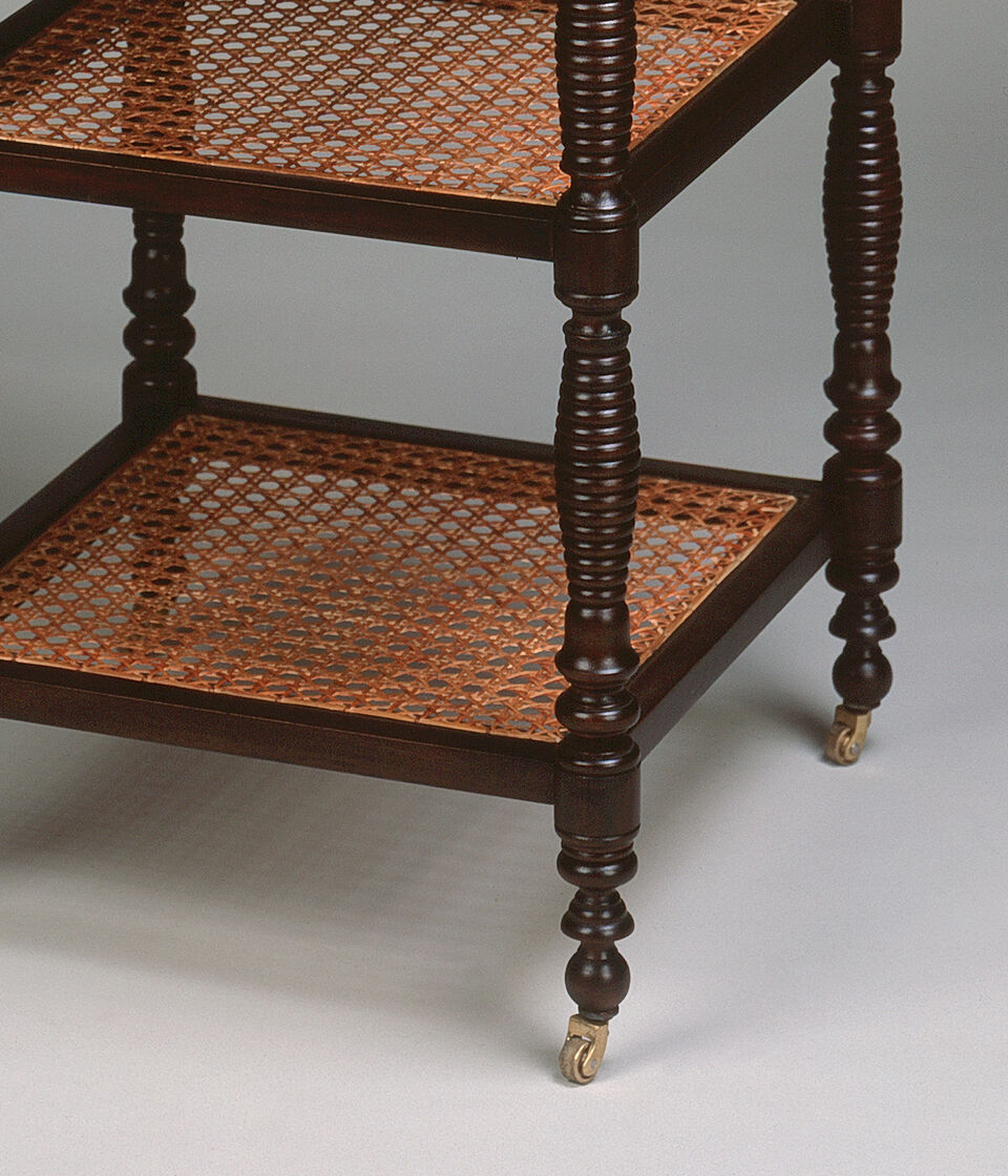 French Cane Etagere