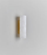 Lulworth Alabaster Vägglampa – Brass, Liten (H 30 cm)