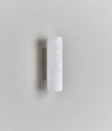 Lulworth Alabaster Vägglampa – Nickel, Liten (H 30 cm)