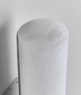 Lulworth Alabaster Vägglampa – Nickel, Mellan (H 50 cm), detalj