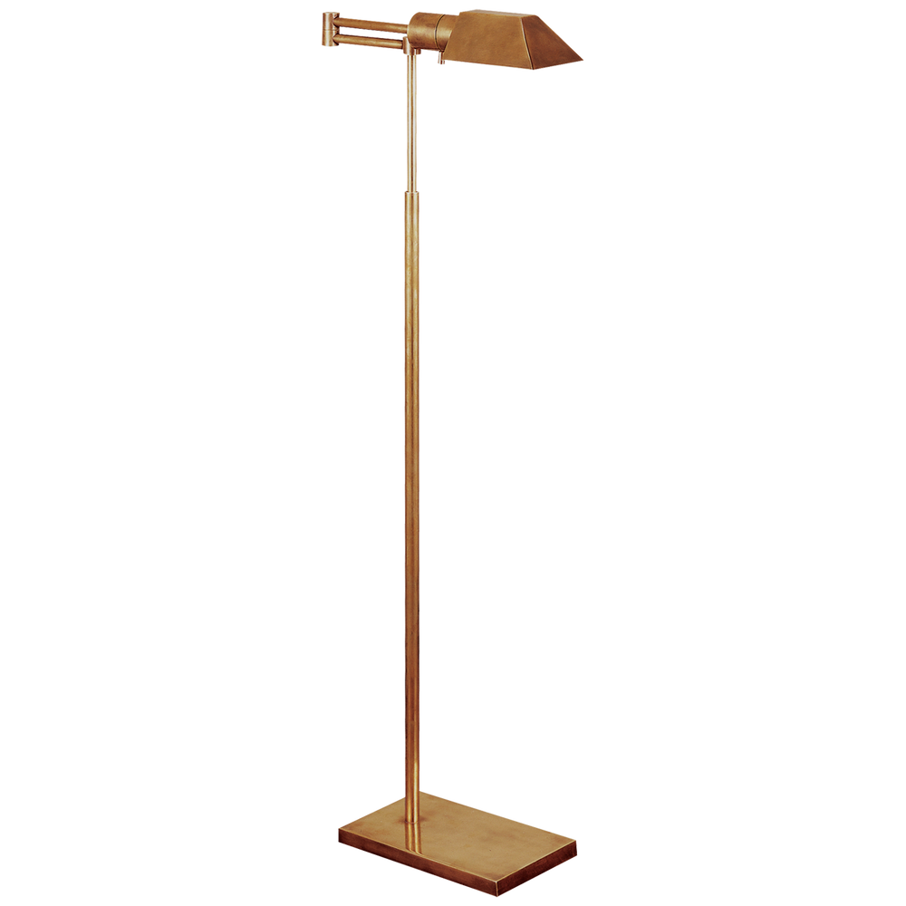 Studio Swing Arm Golvlampa Antique-Burnished Brass